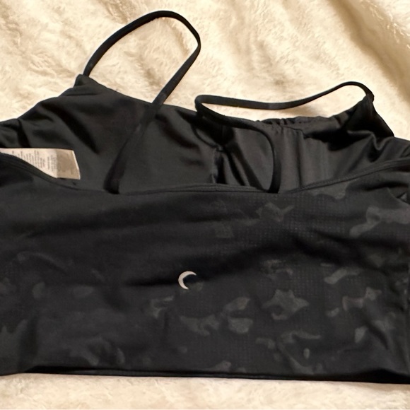 Zyia Black Battleship Camo Luxe Ruched Bra Size L - Picture 2 of 2